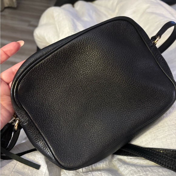 Gucci Black Pebbled Leather Crossbody Bag - Picture 9 of 9